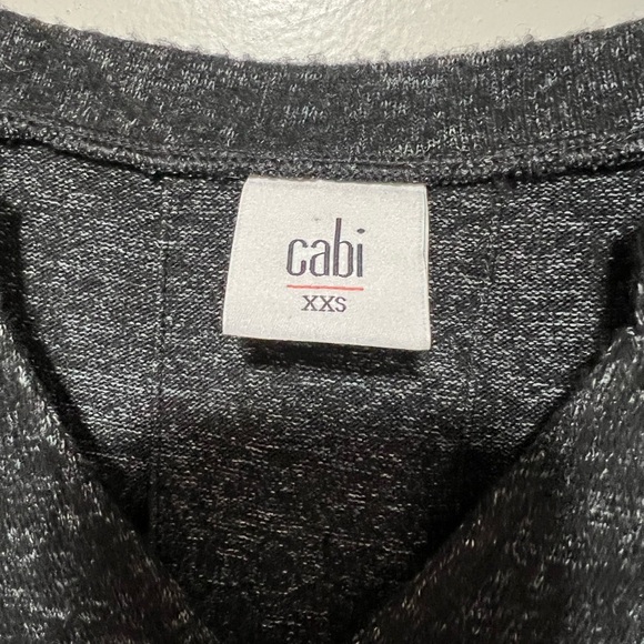 Cabi Womens Sweater 3829 PJ Dress Long Ruched Sleeves Black Heather Size XXS - Picture 5 of 7